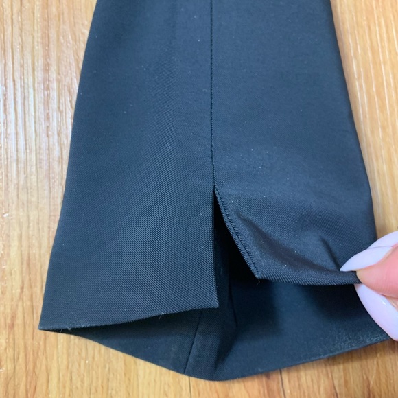 Prada Navy High Rise Straight Leg Trouser Pants - Picture 11 of 16